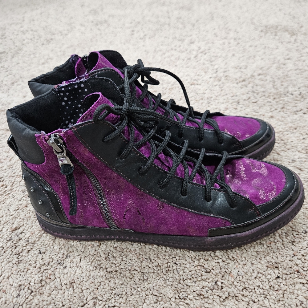 Purple geox sneakers for women size 9